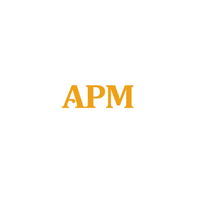 APM logo, APM contact details