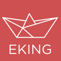 eKing logo, eKing contact details