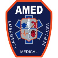 AMED logo, AMED contact details