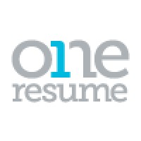 OneResume logo, OneResume contact details