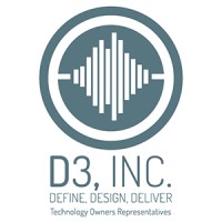 D3 logo, D3 contact details