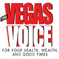 The Vegas Voice logo, The Vegas Voice contact details