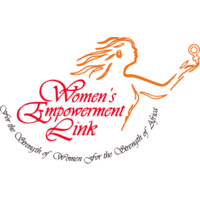 'Women''s Empowerment Link' logo, 'Women''s Empowerment Link' contact details