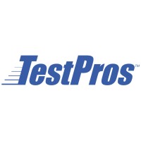 TestPros logo, TestPros contact details