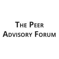 The Peer Advisory Forum logo, The Peer Advisory Forum contact details