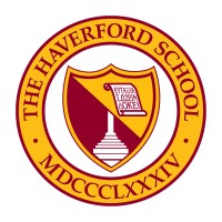 The Haverford School logo, The Haverford School contact details