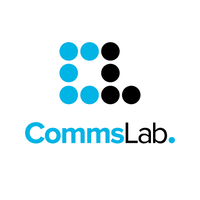 CommsLab logo, CommsLab contact details