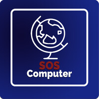 SOS Computers logo, SOS Computers contact details