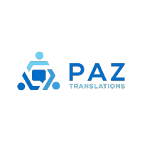 Paz Translations logo, Paz Translations contact details