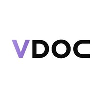 VDoc logo, VDoc contact details