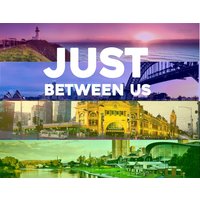 Just Between Us - the Movie logo, Just Between Us - the Movie contact details