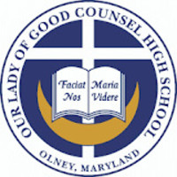 Our Lady of Good Counsel High School logo, Our Lady of Good Counsel High School contact details