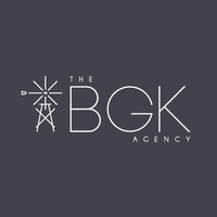 the BGK agency logo, the BGK agency contact details