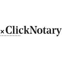 ClickNotary logo, ClickNotary contact details