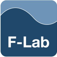 F-Lab logo, F-Lab contact details