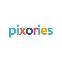 Pixories logo, Pixories contact details