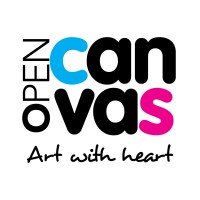 Open Canvas - art with heart logo, Open Canvas - art with heart contact details