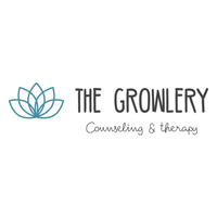 The Growlery logo, The Growlery contact details