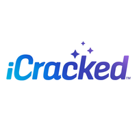 iCracked logo, iCracked contact details