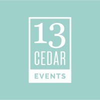 13 Cedar Events logo, 13 Cedar Events contact details