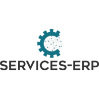 ServicesERP logo, ServicesERP contact details