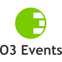 O3 Events logo, O3 Events contact details