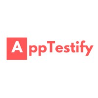 AppTestify logo, AppTestify contact details