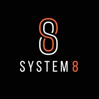 System8 logo, System8 contact details