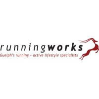 The Running Works logo, The Running Works contact details