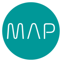 .MAP logo, .MAP contact details