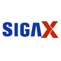 SIGAX logo, SIGAX contact details