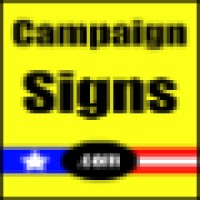 CampaignSigns.com logo, CampaignSigns.com contact details