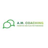 AM Coaching logo, AM Coaching contact details