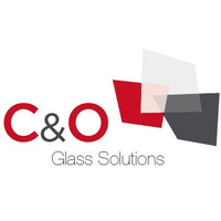 C&O GLASS logo, C&O GLASS contact details