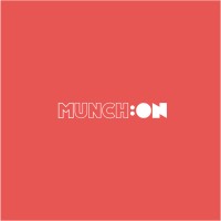 MUNCH:ON logo, MUNCH:ON contact details