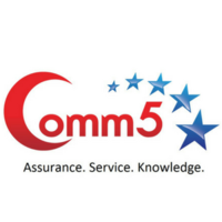 Comm5 star logo, Comm5 star contact details