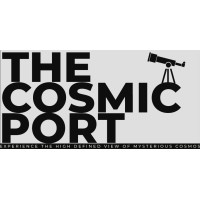 The Cosmic Port logo, The Cosmic Port contact details