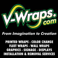 V-Wraps logo, V-Wraps contact details