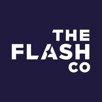 THE FLASH CO logo, THE FLASH CO contact details