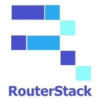 RouterStack logo, RouterStack contact details