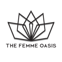 The Femme Oasis logo, The Femme Oasis contact details