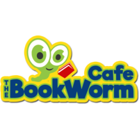 The BookWorm Cafe logo, The BookWorm Cafe contact details