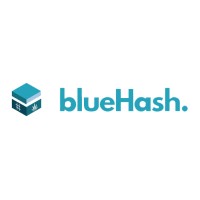 BlueHash logo, BlueHash contact details