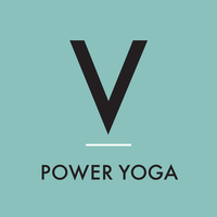 V Power Yoga logo, V Power Yoga contact details