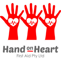 Hand on Heart First Aid logo, Hand on Heart First Aid contact details