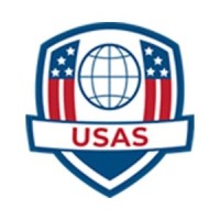 USAS logo, USAS contact details