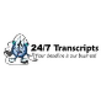 24/7 Transcripts logo, 24/7 Transcripts contact details