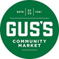 'Gus''s Community Market' logo, 'Gus''s Community Market' contact details