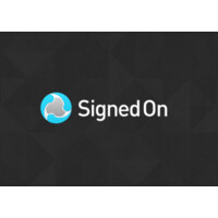 SignedOn logo, SignedOn contact details