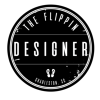 The Flippin Designer logo, The Flippin Designer contact details